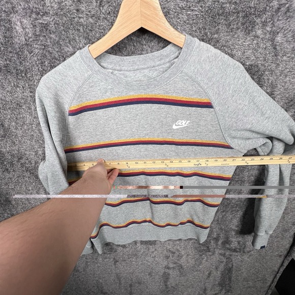Nike Golf Striped French Terry Fleece Crew Neck Sweatshirt Men's Size Medium - Picture 4 of 11